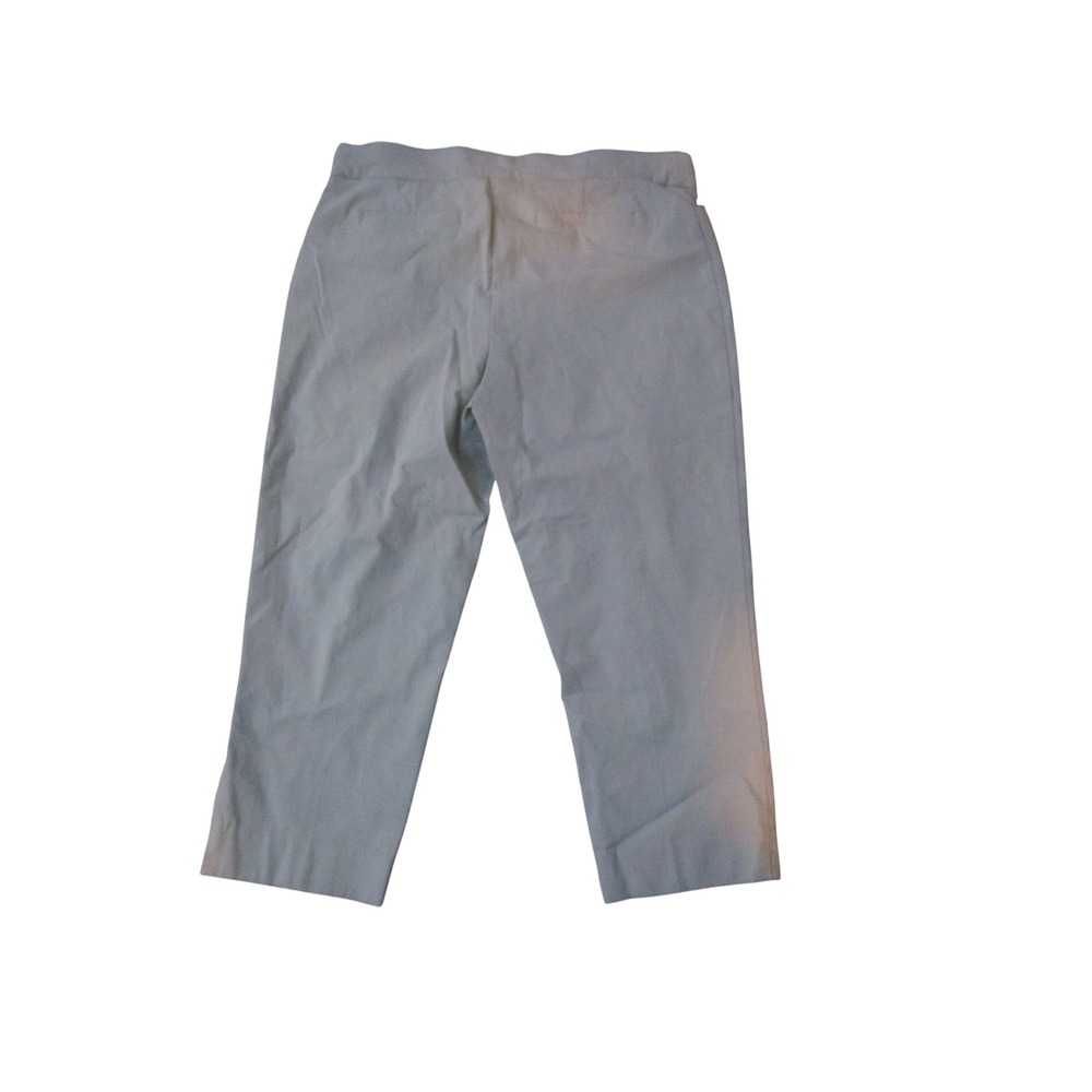 Apt 9 Brynn Capri Pants 12P Tan Khaki Pull On Stretch Career Office
